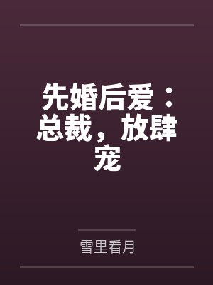 先婚厚爱总裁别放肆